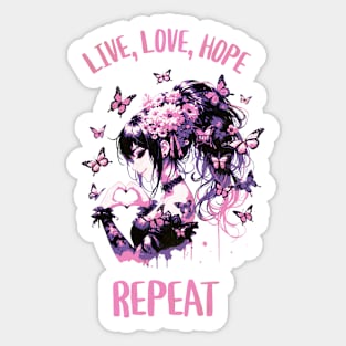 Cute girl Inspiration Saying Motivational love life,Inspiration for women, Positive quote for women, Positive quote for girl Sticker